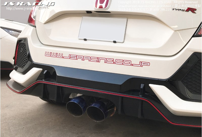 J's Racing 2017+ Honda Civic Type-R 2.0T Stainless Racing Exhaust